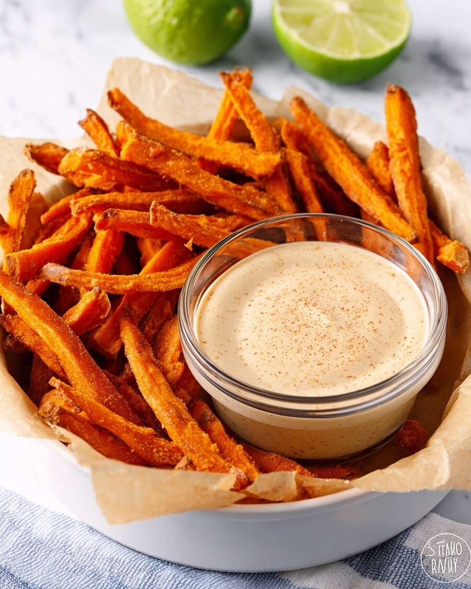 Sweet Potato Fries with Chipotle Lime Dipping Sauce Recipe