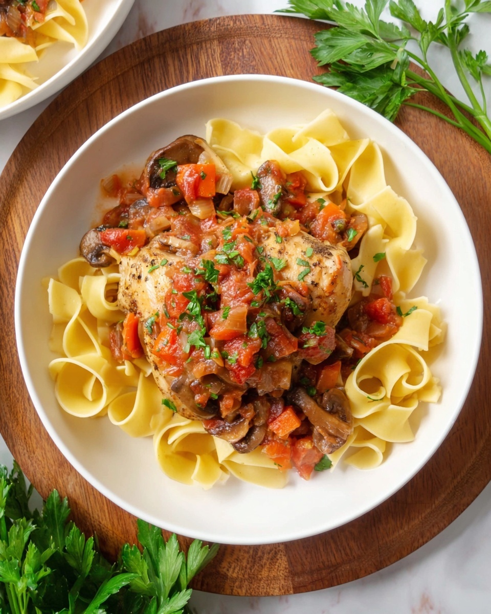 Slow Cooker Chicken Cacciatore Recipe