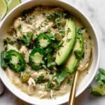 Slow Cooker Chicken Chile Verde Stew with Potatoes Recipe