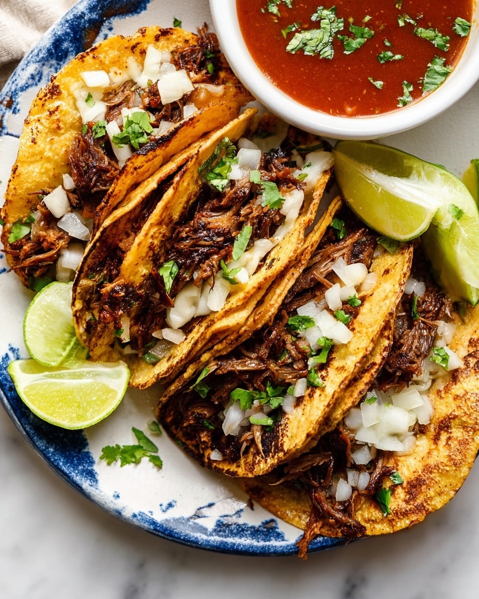 Crockpot Birria Tacos with Dipping Sauce Recipe