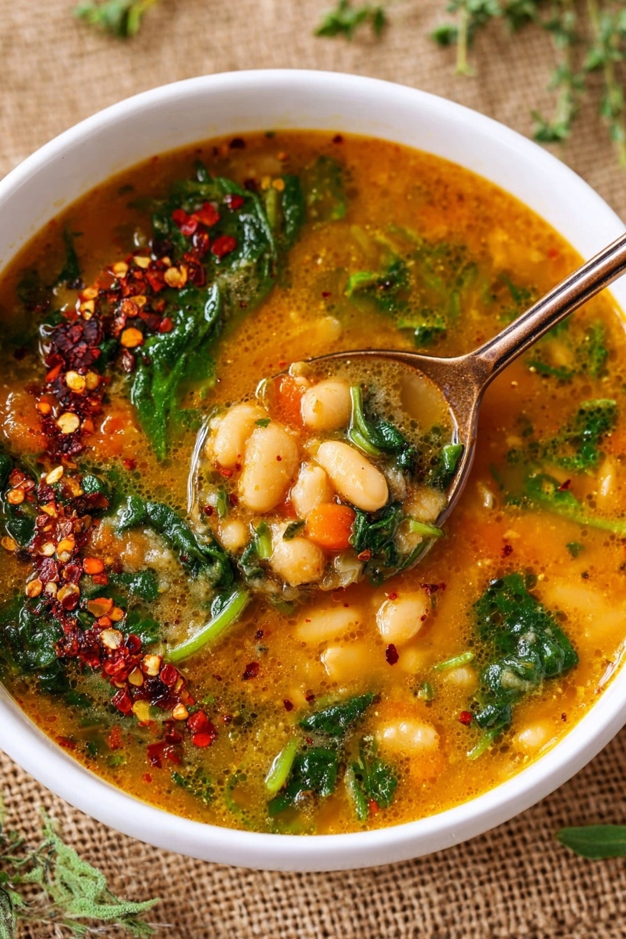 Creamy Tuscan White Bean Soup Recipe
