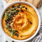 Creamy Pumpkin Hummus with Pumpkin Seeds and Smoked Paprika Recipe