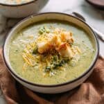 30-Minute Broccoli Cheddar Soup (no cream!) Recipe