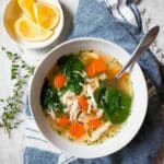 25 Minute Instant Pot Lemon Chicken Soup Recipe