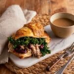Yorkshire Pudding Wrap with Chicken, Stuffing, and Cranberry Sauce Recipe