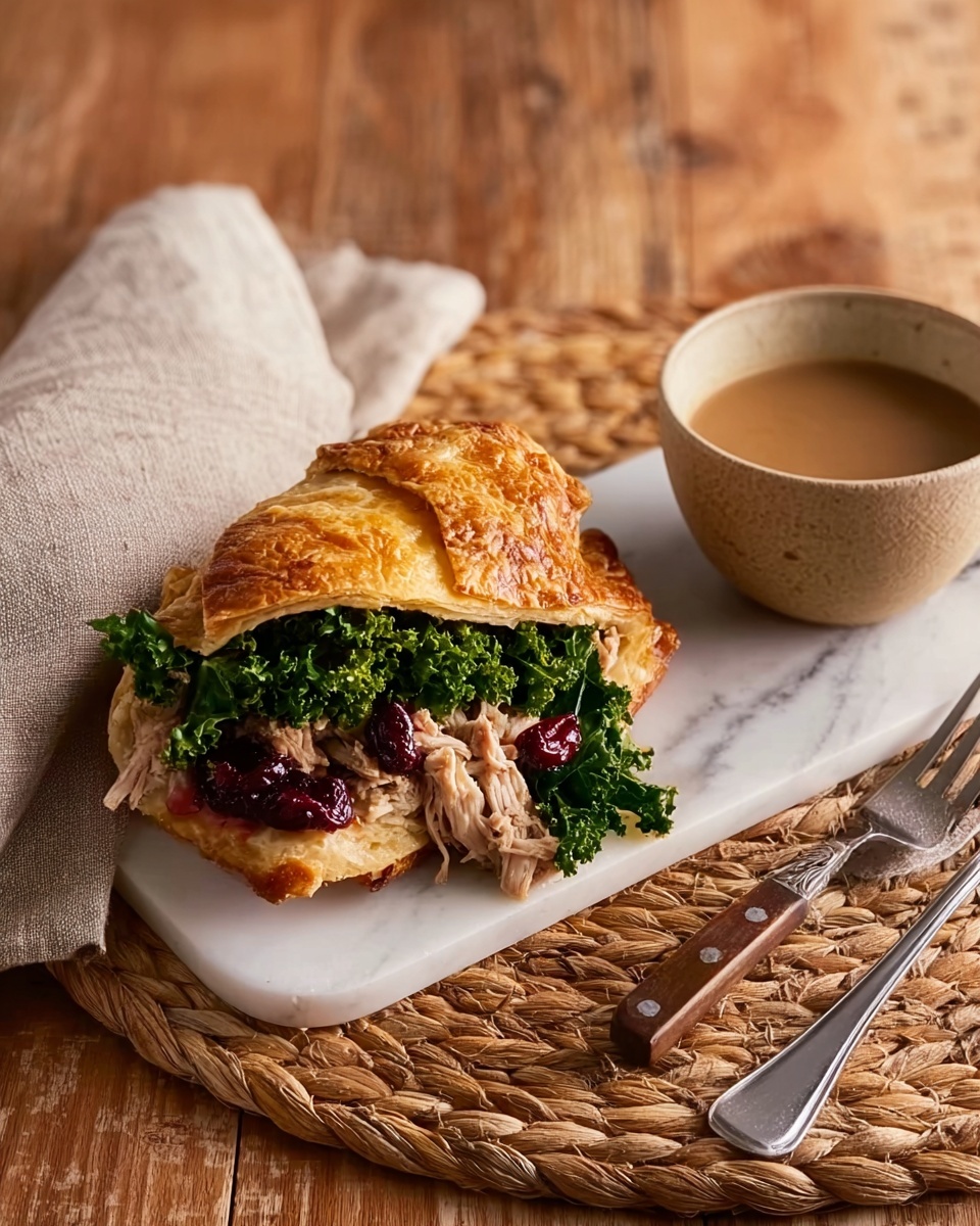 Yorkshire Pudding Wrap with Chicken, Stuffing, and Cranberry Sauce Recipe