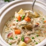 Slow Cooker Garlic Parmesan Chicken Stew Recipe