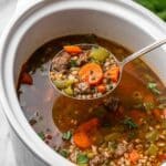 Slow Cooker Beef Barley Soup Recipe