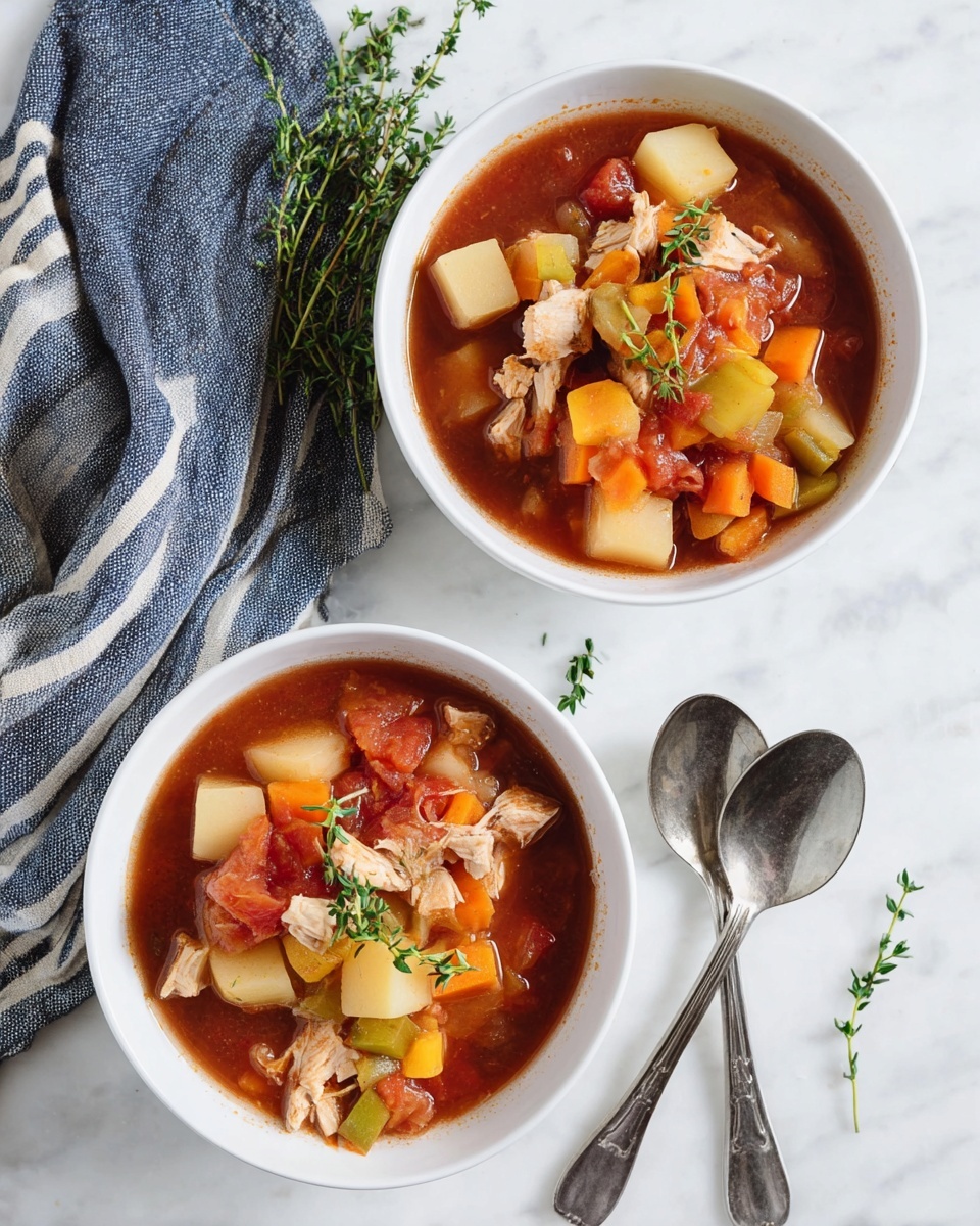 Slow Cooker Tuscan Chicken Stew with Vegetables Recipe