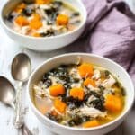 Slow Cooker Chicken Sweet Potato Soup with Kale Recipe
