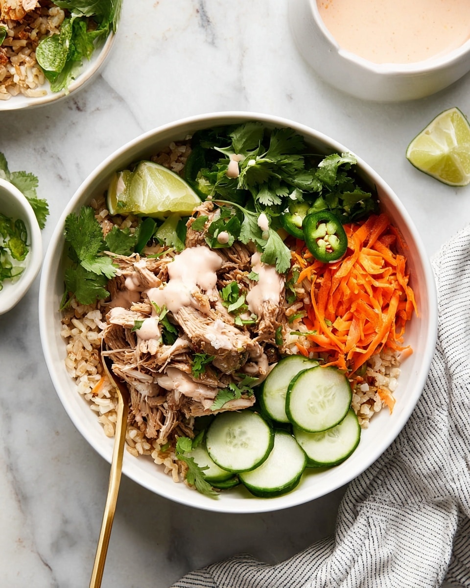 Slow Cooker Banh Mi Bowl with Pulled Pork Recipe