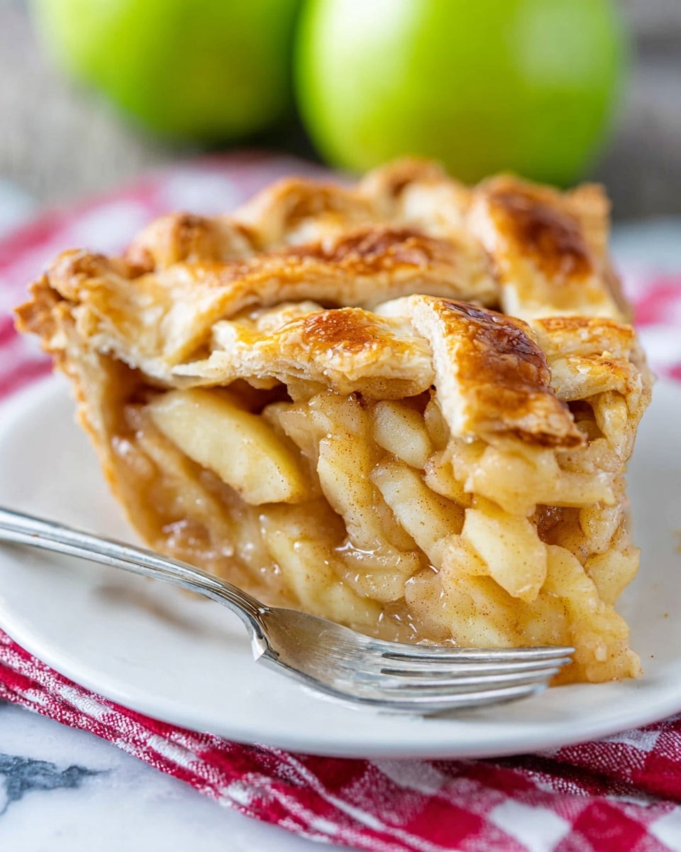 The image shows a collection of ingredients arranged on a wooden surface. There are eight green apples grouped on the left side, each with a smooth, shiny skin and a small stem. To the right, there are two round balls of dough wrapped in plastic wrap, light beige in color and slightly textured. In front of the dough, there is a small white bowl filled with white granulated sugar, a white bowl containing a white powder (likely flour), a small white bowl with brown spice (likely cinnamon), and a small glass jar with a clear liquid. A wrapped stick of butter with a paper wrapper and measuring marks sits near the top right corner. The background is a white marbled texture. photo taken with an iphone --ar 4:5 --v 7