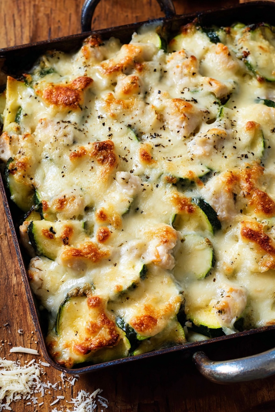 Cheesy Chicken Zucchini Casserole Recipe