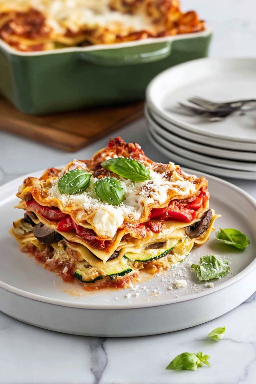 Vegetarian Roasted Vegetable Lasagna Recipe