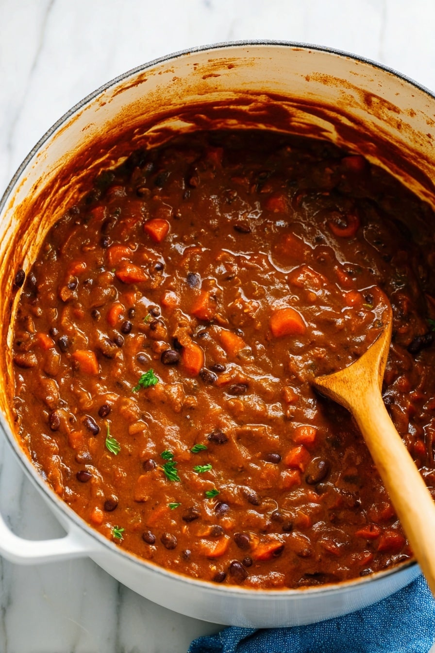 Vegetarian Chili Recipe with Beans and Spices Recipe