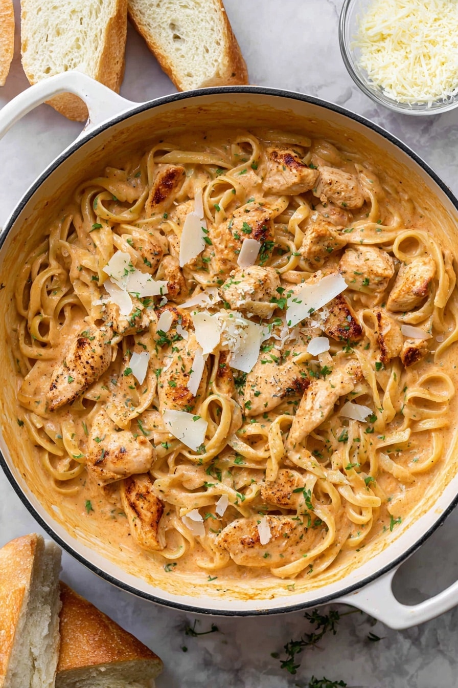 Creamy Cajun Chicken Alfredo Pasta Recipe