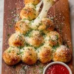 Christmas Tree Mozzarella Pull-Apart Bread Recipe