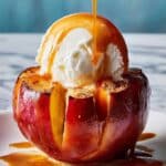 Caramel Apple Blooms with Ice Cream Recipe
