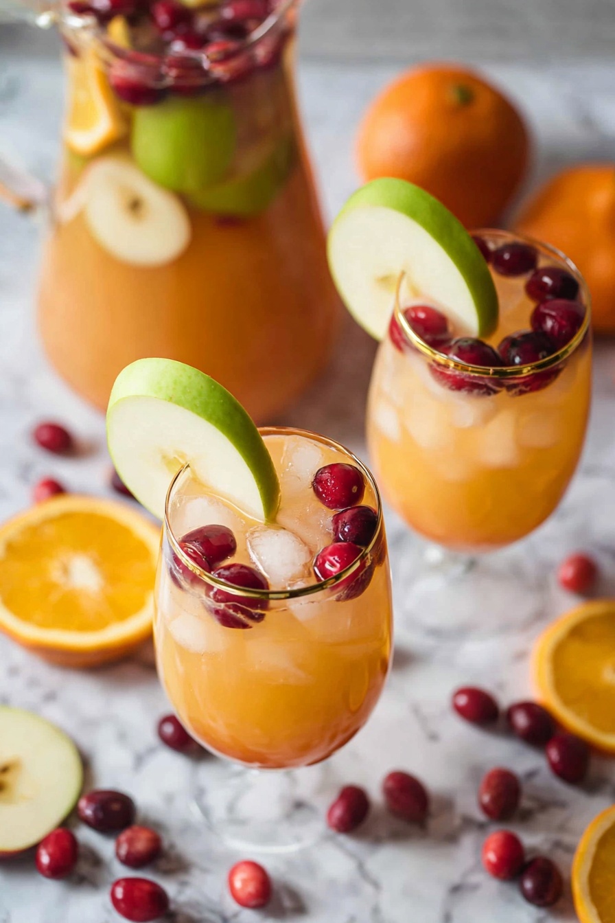 Refreshing Cranberry Virgin Sangria Recipe