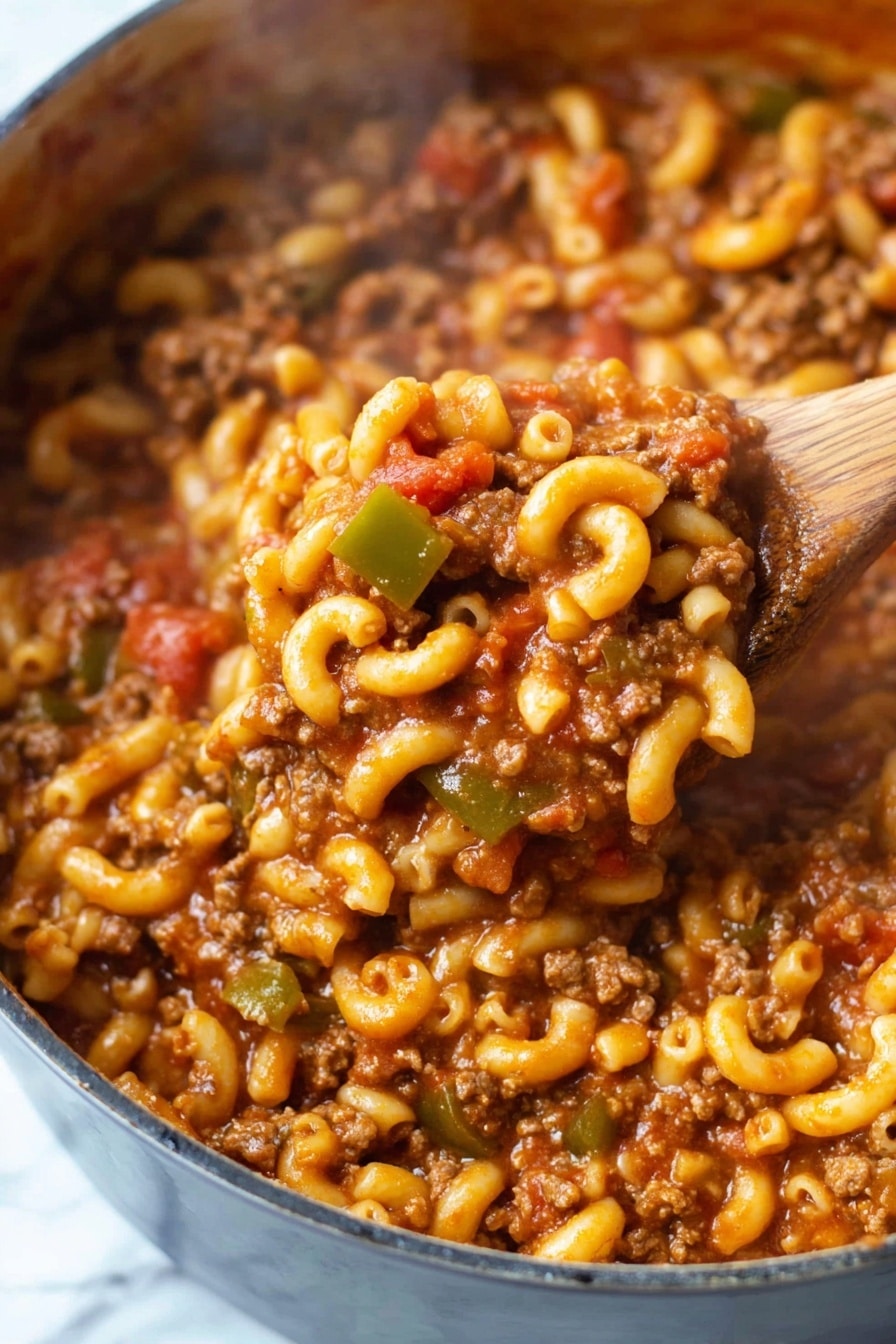 Hearty American Chop Suey with Ground Beef Recipe