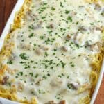 Creamy Chicken Tetrazzini Pasta Bake Recipe