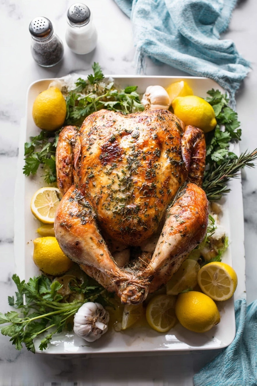 No Fuss Herb Butter Roasted Turkey Recipe