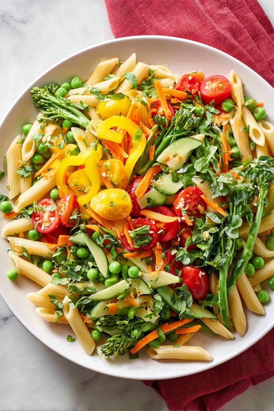 One-Pot Lemon Vegetable Pasta Recipe