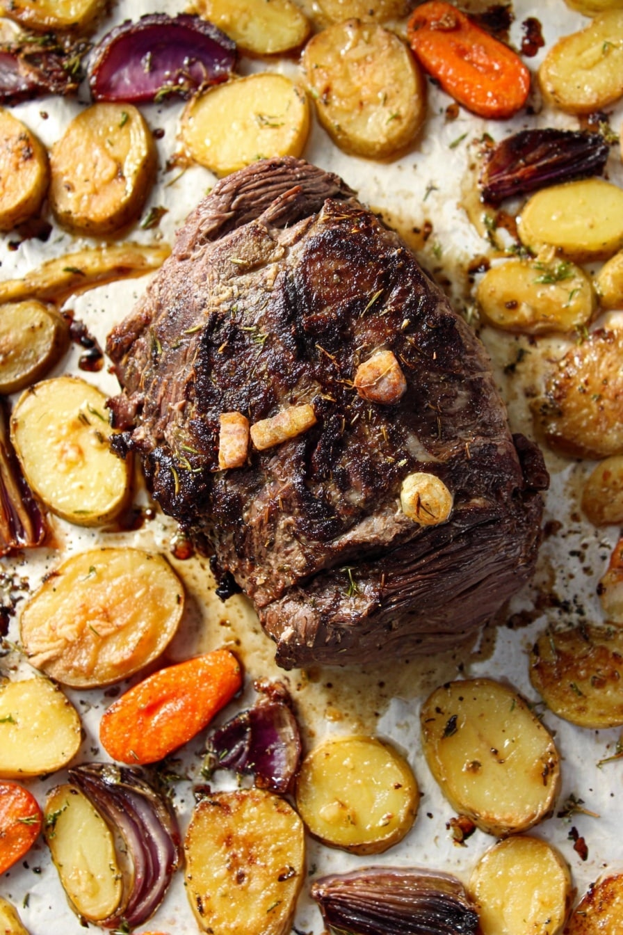 Roasted Lamb with Vegetables Recipe