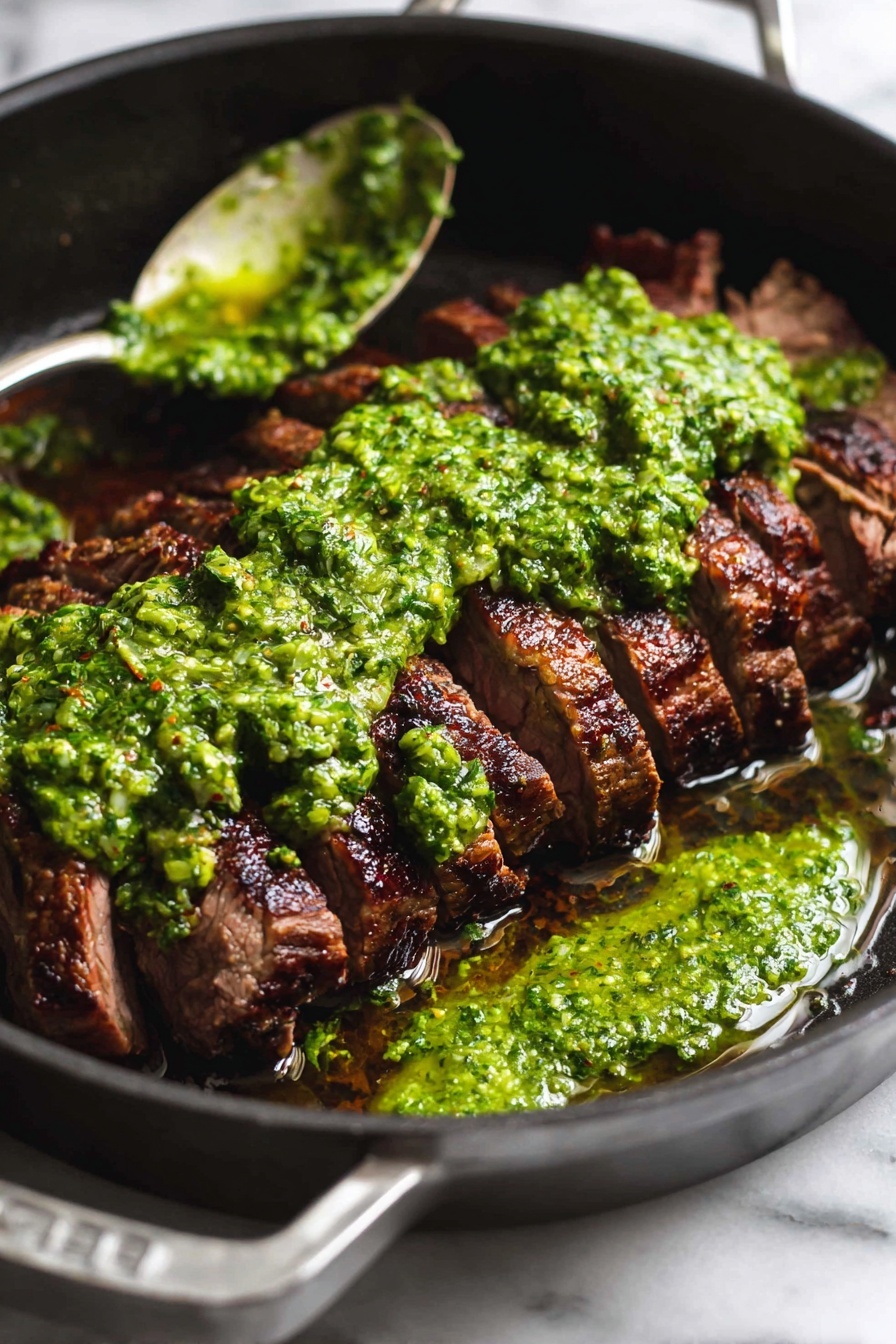 Flank Steak with Chimichurri Sauce Recipe