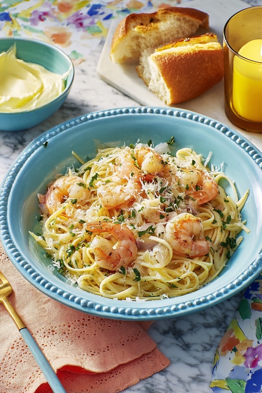 Easy Shrimp Scampi with Pasta Recipe
