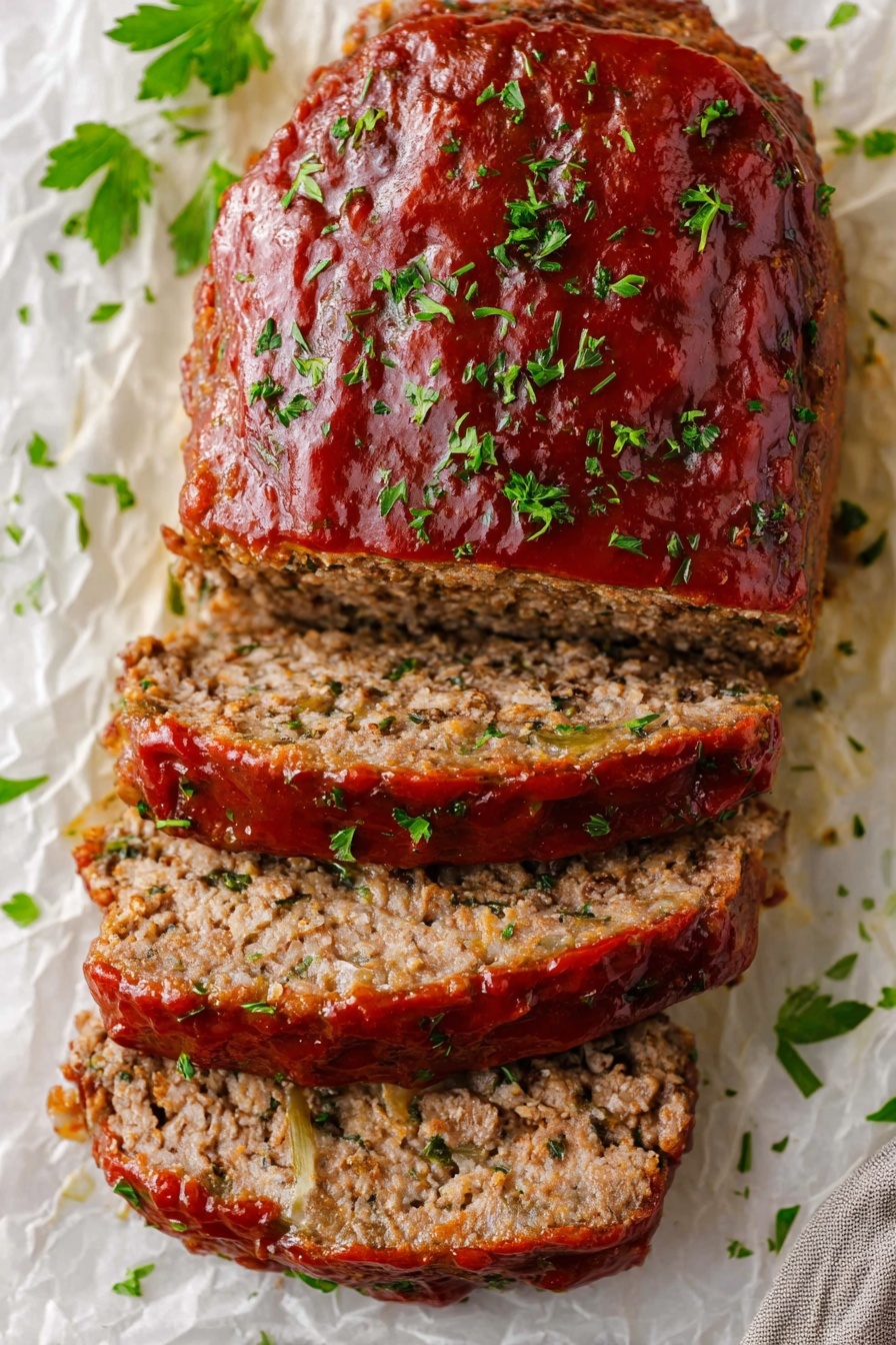 Easy Classic Meatloaf with Tangy Glaze Recipe