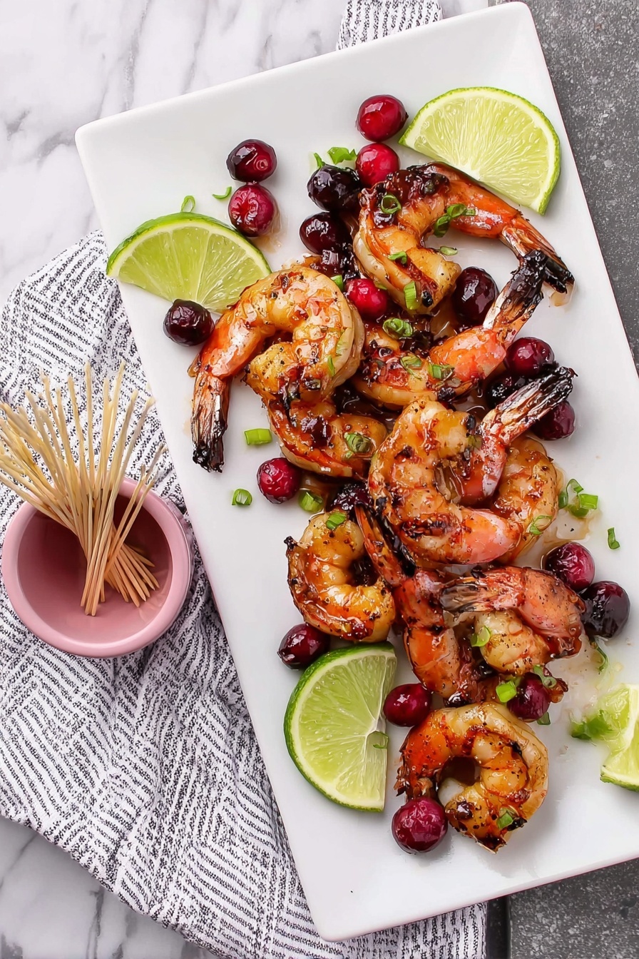 Spicy Cranberry Shrimp Skewers Recipe