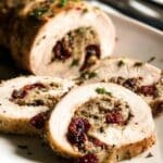 Turkey Breast with Sausage and Cranberry Stuffing Recipe