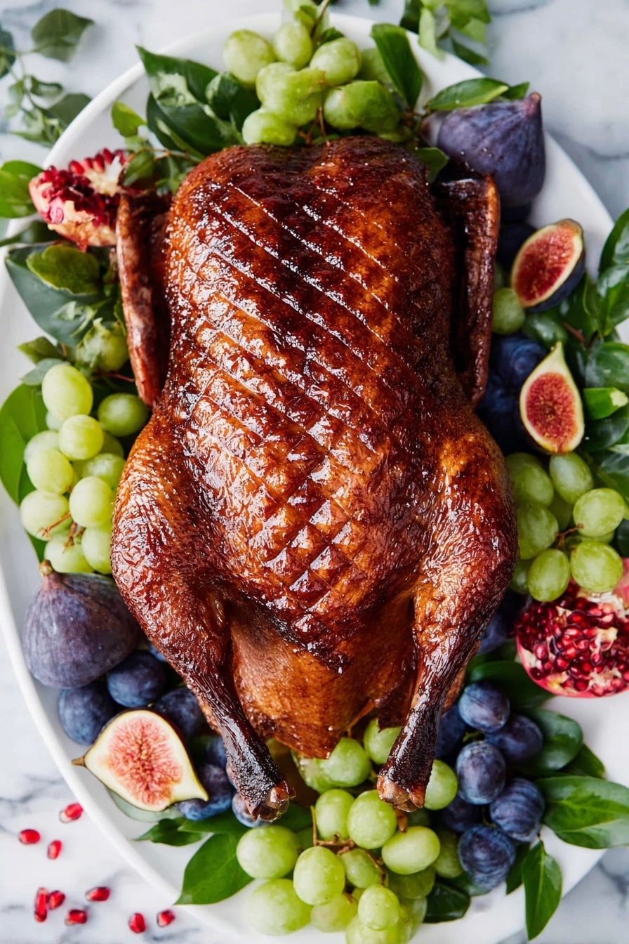 Crispy Roast Duck with Honey Glaze Recipe