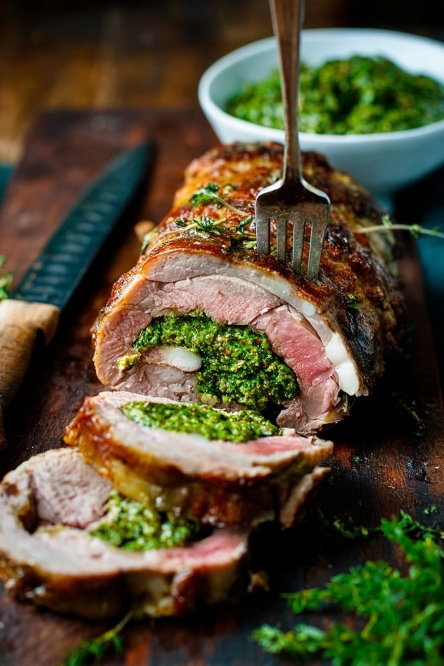 Herb Crusted Leg of Lamb Recipe