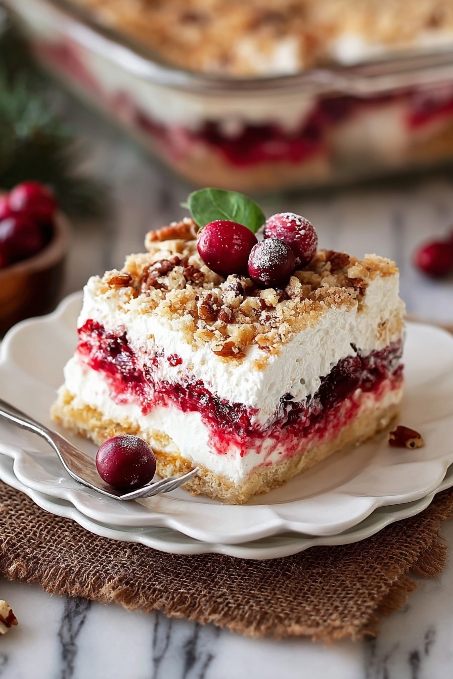 No-Bake Cranberry Cheesecake Dessert Recipe