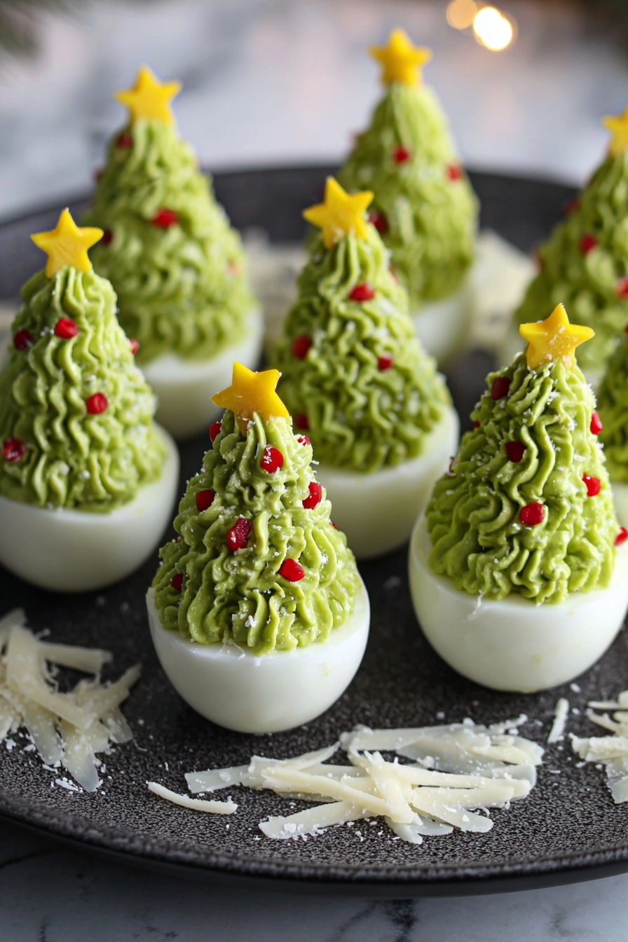 Christmas Tree Deviled Eggs Recipe