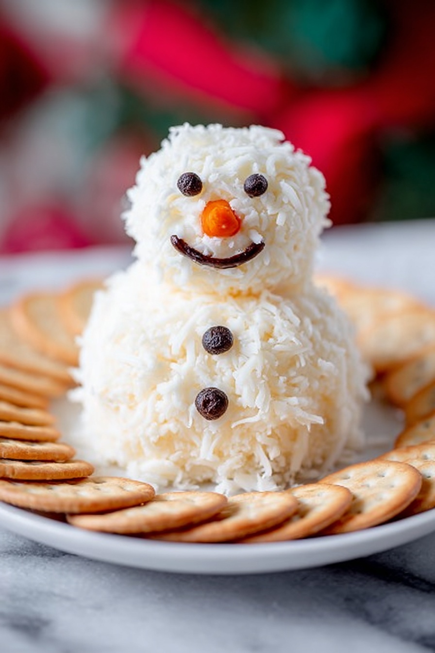 Ranch Snowman Cheeseball Recipe