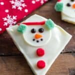 Melted Snowman Candy Bark Recipe