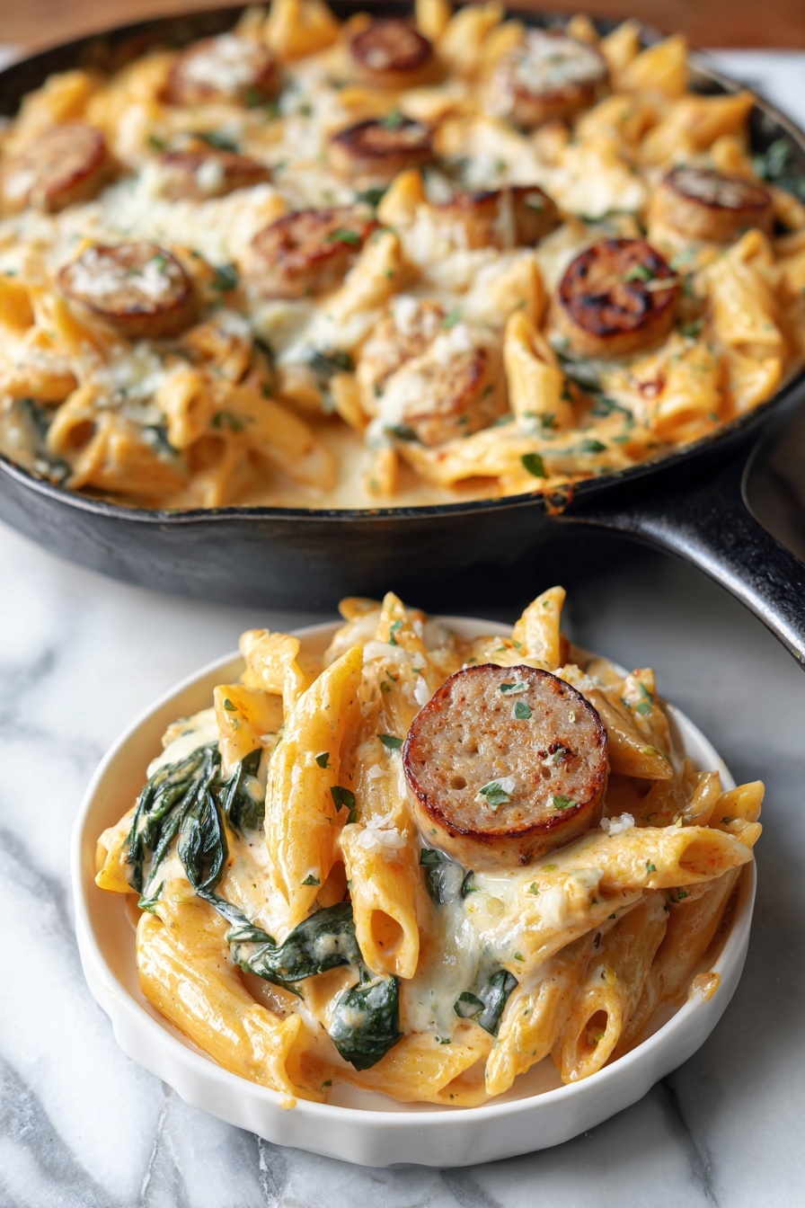 Creamy Cajun Sausage Pasta Recipe 8 Creamy Cajun Sausage Pasta Recipe - Serving