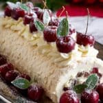 Cherry Mascarpone Pavlova Roulade Recipe