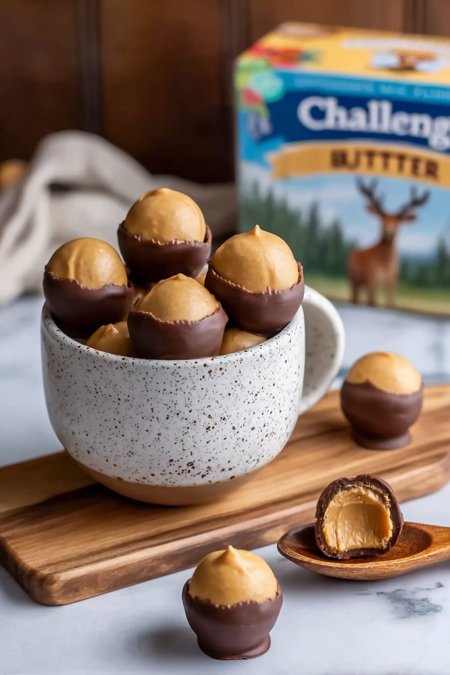 Easy Homemade Buckeyes Chocolate Peanut Butter Candy Recipe