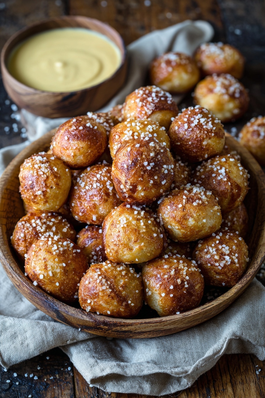 Easy Soft Pretzel Bites Recipe 8 Easy Soft Pretzel Bites Recipe - Serving