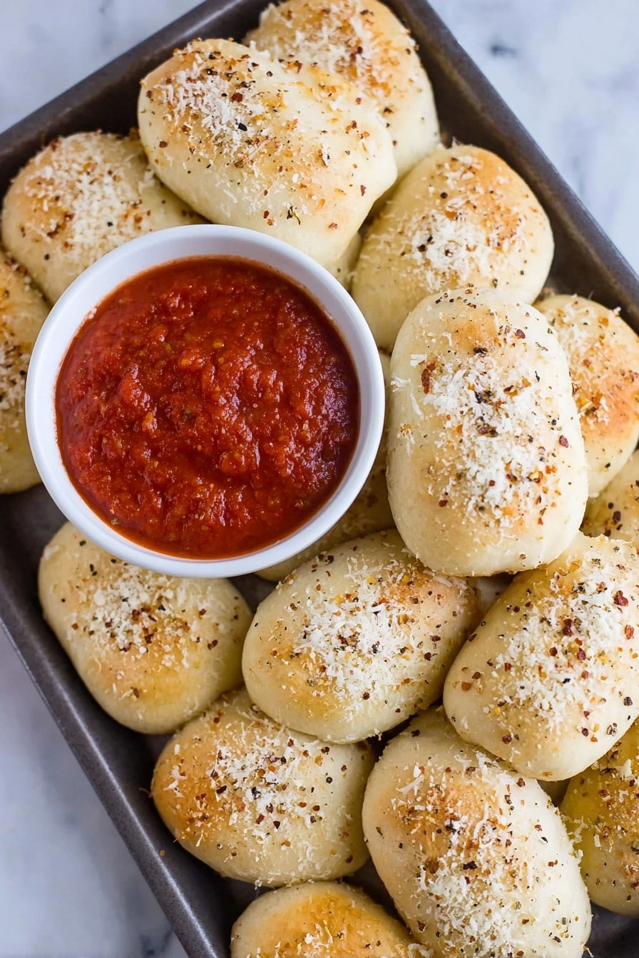 Garlic Parmesan Bread Bites Recipe