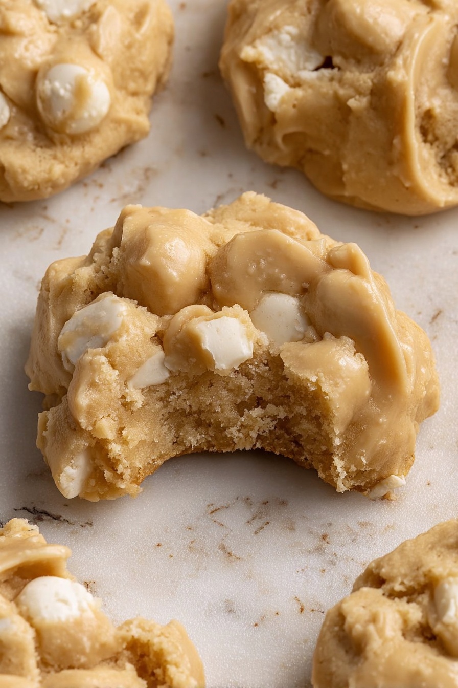 White Chocolate Peanut Butter Rice Krispies Cookies Recipe