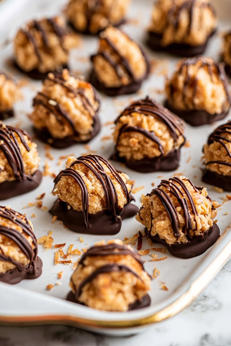 Samoa Coconut Chocolate Truffles Recipe