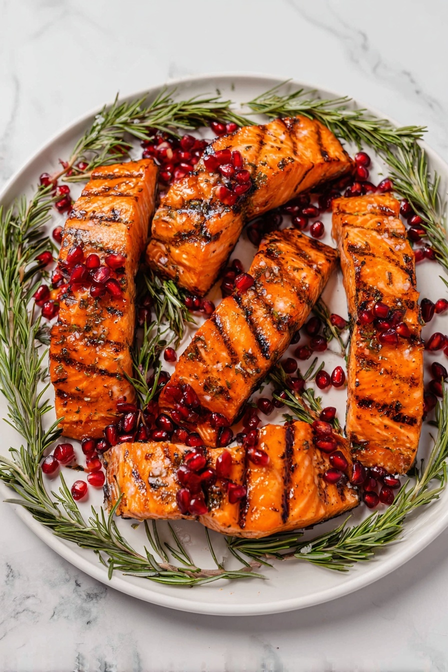 Roasted Salmon with Pomegranate Glaze Recipe