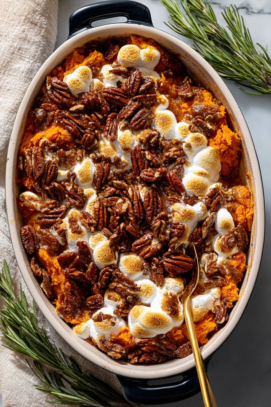 Sweet Potato Maple Casserole with Marshmallows Recipe