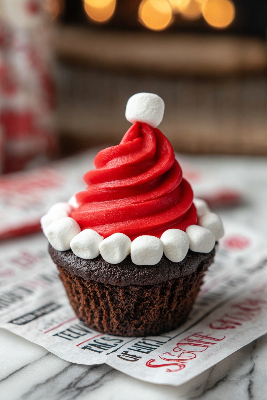 Santa Hat Cupcakes Recipe