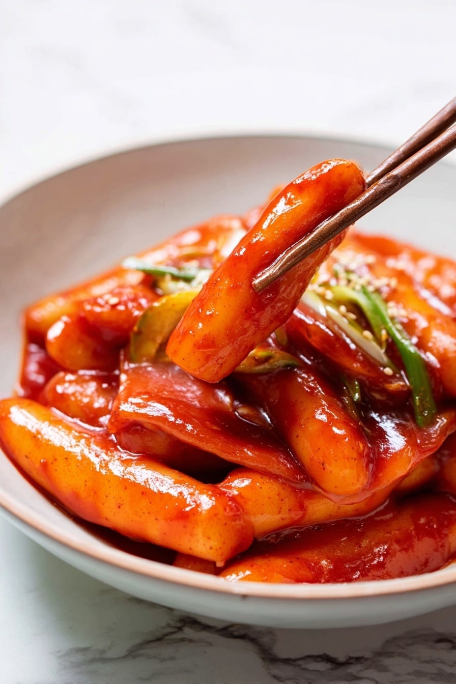 Spicy Tteokbokki Recipe with Rice Cakes Recipe